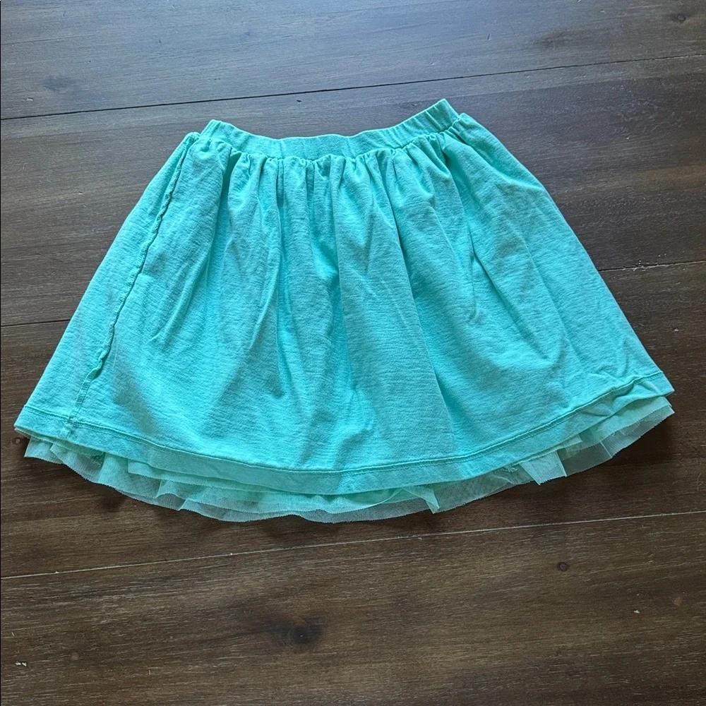 Sz 8 (130cm) Hanna Andersson Disney Collection Ariel embroidered tulle skirt